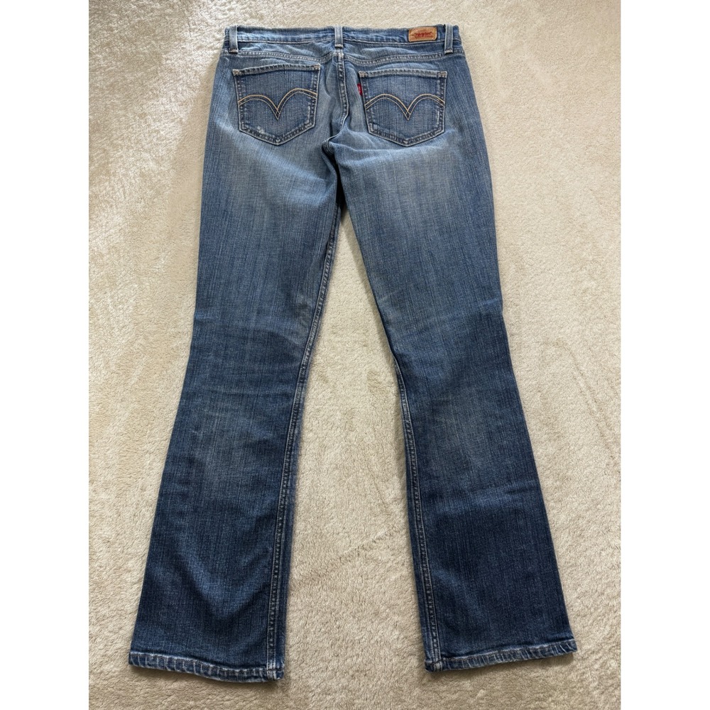 Levi's Womens 524 Too Superlow Bootcut Blue Jeans 9 Medium Meas: 32x31 - Picture 2 of 7